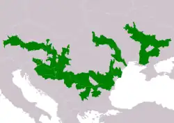 Distribución de Gymnocephalus baloni
