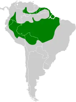 Distribución geográfica del cuellopelado.