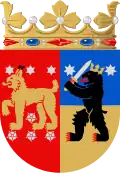 Escudo de la provincia de Tavastia antes de su desaparición