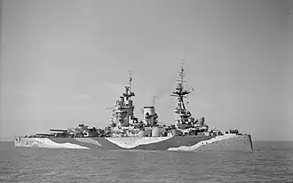 HMS Rodney, primer mando mayor de Tovey.