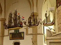 Barcos en miniatura en Sint-Bavokerk