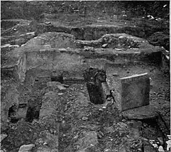 Estado de la habitación número 4 al ser descubierta. Fotos Arch. José E. Uranga