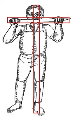 El machete se usa para formar una Cruz para vencer a La Siguanaba.