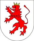 Armas del supuesto "león de Brisgovia", símbolo de Baden-Hachberg