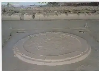 El hogar del megaron de Pilos.