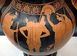 Vaso Revelers,[32]​ de Eutímides, ca. 510 a. C.