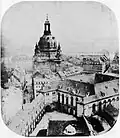 Frauenkirche en Dresde, hacia 1857