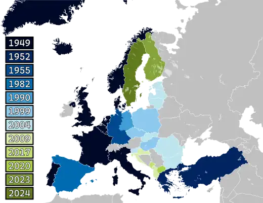 Cronología de adhesiones a la OTAN