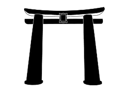 Hizen torii – un estilo inusual con un kasagi redondeado y pilares gruesos y acampanados[nota 4]​