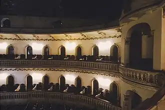 Vista a los palcos derechos