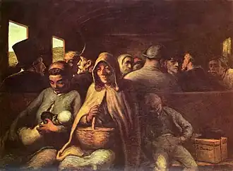 El vagón de tercera, de Daumier, 1862.