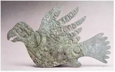 Halcón de cobre Hopewell, ca. 200&nbsp;a.&nbsp;C.–1&nbsp;d.&nbsp;C., Ohio[27]​