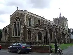 Iglesia de Santa María (1859-1861), Horncastle, Lincolnshire, Ewan Christian gave the church a major restoration in and rebuilt the chancel, its east window, pictured left, was modelled on that at Haltham Church in Lincolnshire[17]​