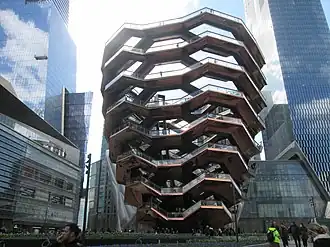 Vessel, de Thomas Heatherwick, se compone de varias escaleras y descansillos