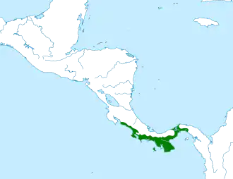 Distribución geográfica del verdillo verdiamarillo.