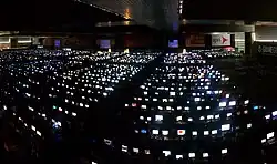 Panorámica de la Euskal Encounter 19, realizada desde la esquina derecha.