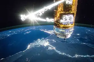 ISS-45 HTV-5 and Nile River night view