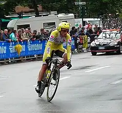 Iván Mayo durante el Giro de Italia 2007, en el que ganó la 19.ª etapa