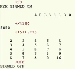 apl \ 1130 Ejemplo de sesión apl \ 1130