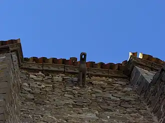 Detalle de una de las gárgolas.