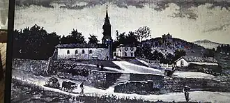 Iglesia de San Sebastián en 1890