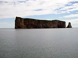 Rocher Percé frente a la isla Bonaventure