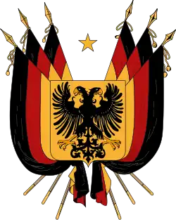Reichsadler del corto Imperio alemán 1848-1849.