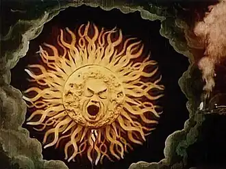 Un fotograma de ''Viaje a través de lo imposible'' (1904)