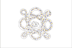 Bandera del maharajá de Manipur.