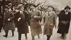 Inauguración del Paseo de la Concha. Juan Rafael Alday con Alfonso XIII
