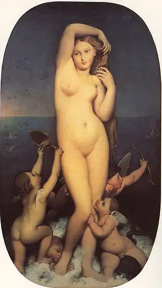 Venus Anadiómena, de Ingres, ca. 1848.