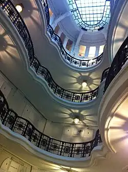 Plantas y lucernario de la casa Palazuelo, en el n.º 3