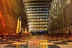 Interior de la Iglesia visto desde la puerta de acceso principal