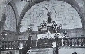 Interior de la antigua ermita