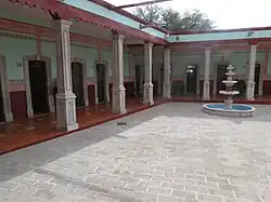 Interior de los Baños de Ojocaliente (1908), Aguascalientes, Ags.