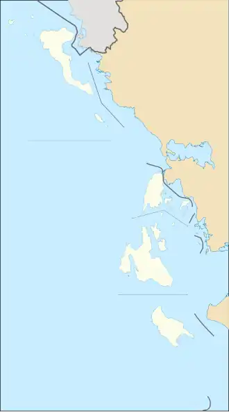 Isla Arkoudi ubicada en Islas Jónicas