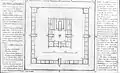 Planta general del Templo de Salomón, mostrando sus patios. Plano de Isaac Newton, 1728.