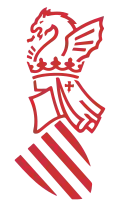 Isotipo, basado en el emblema, utilizado por la Generalidad Valenciana (1985-2018).