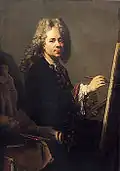 Autorretrato ante el caballete. (1704)