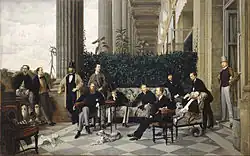 El círculo de la Rue Royale, de James Tissot, 1868.