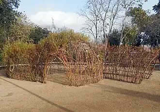 Iglú de troncos de sauce