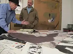 Balmes con el pintor español Javier de Villota.