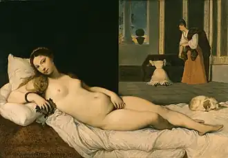 Ingres, copia de la Venus de Urbino de Tiziano, 1822, Walters Art Museum.