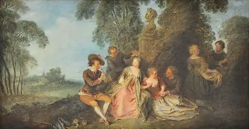 Le Concert champêtre Jean-Baptiste Pater, hacia 1720.