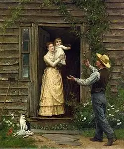 La vuelta a casa, de Jennie Augusta Brownscombe, 1885.