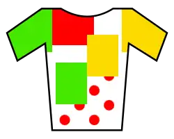 Maillot multicolor de líder de la clasificación de la combinada