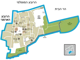 Mapa del Barrio Judío y sus alrededores