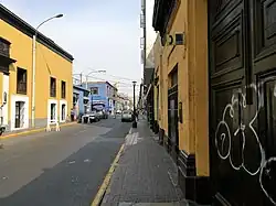 El jirón en Barrios Altos