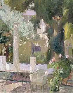 Jardín de la Casa Sorolla (pintura de 1920)