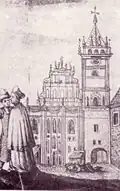 Catedral y torre de Sobieski. Principios del siglo&nbsp;XVIII